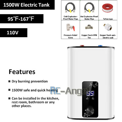 #ad 110V Mini Hot 10L Electric Tank Water Heater Kitchen Bathroom Home 95°F 167°F US $73.94