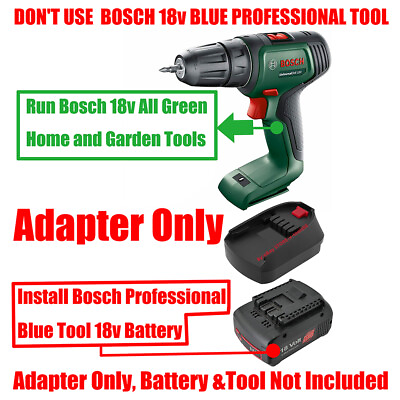 #ad 1x Adapter# Bosch 18v Blue Professional Battery To 18v Green Home amp; Garden Tools $17.59