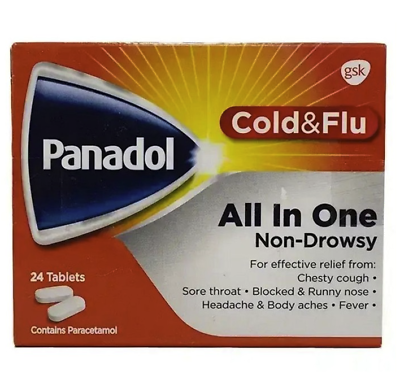 #ad Panadol Cold and Flu All in one relieves from cold flu amp; chesty cough symptoms $13.00