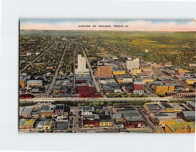 #ad Postcard Aerial View of Abilene Texas USA $29.95