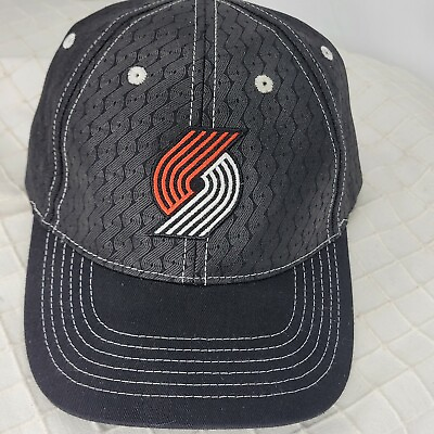 #ad Portland Trailblazers Hat NBA Embroidered Logo Cap Adjustable One Size Black $19.99