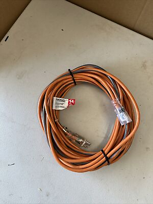 #ad 50 Ft. 14 3 Extension Cord Orange And Gray Ridgid Cord Contractor Gauge Ft $39.99