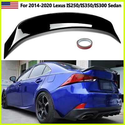 Glossy Black ABS Rear Trunk Spoiler Wing For 2014 2020 LEXUS IS200t IS250 IS350 #ad #ad $68.99