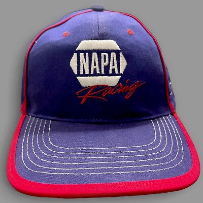 #ad #ad NAPA Racing Blue amp; Red Solid Strapback Baseball Cap Adult One Size Fit All $7.99