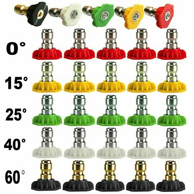 #ad 1 5Pcs Quick Connect Power Washer Spray Nozzle Replacement Pressure Washing 1 4quot; $6.31