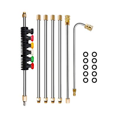 #ad Twinkle Star Pressure Washer Extension Wand Set 8.5 ft Replacement Lance wit... $51.99
