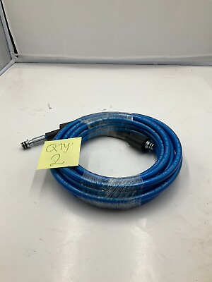 #ad QTY 2 New High Pressure Washer Hose 1 4quot; W.P SAE 100R1AT 3000 psi B.P 8700 PSI $31.76