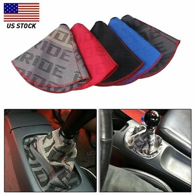 #ad Shifter Boot Cover Bride Racing Hyper Fabric Shift Knob MT AT Stitches For Cars $7.28