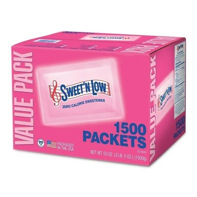#ad #ad Sweet#x27;N Low Zero Calorie Sweetener Value Pack 1500 count 53 oz $13.40