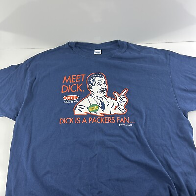 #ad Anti Green Bay Packers Gildan Smack Apparel Don#x27;t Be A Dick T Shirt Size X Large $11.95