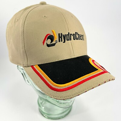 #ad HydroChem Adult Baseball Ball Cap Hat Beige Adjustable Strap $9.99