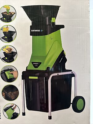 #ad Earthwise Electric Corded Chipper Shredder 1.25quot; 15Amp Steel Blade Switch Start $179.95