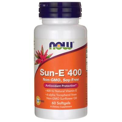 #ad NOW Foods Sun E 400 60 Sgels $16.99