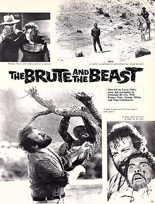 #ad Famp;F66 FILM PREVIEW PICTURES. THE BRUTE AND THE BEAST. FRANCO NERO GBP 8.99