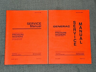 #ad Generac Pressure Washer Service Manual Lot $15.00