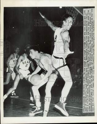 #ad Press Photo Basketball action between Huskie and Bear players in San Francisco $14.66