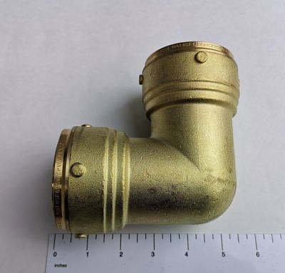#ad 5 PIECES 2quot; X 2quot; PUSH FIT ELBOW 54 MM LEAD FREE BRASS FOR COPPER PEX CPVC $289.99