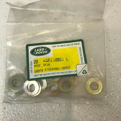 1989 1997 1998 Land Rover Discovery 1 Pack of 20 Washer Plain SKUWA110051 OEM $9.57