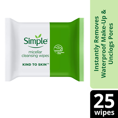 #ad Simple Kind To Skin Micellar Cleansing Wipes 25 Wipes $22.98