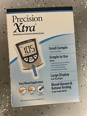 #ad #ad Precision XTRA Blood Glucose amp; Ketone Meter *Replace battery as needed CR2032 * $6.00