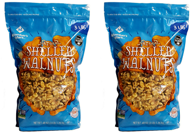 #ad 2 PACK Member#x27;s Mark Natural Shelled Walnuts 3 lbs Total 6 lbs FREE SHIP $24.37