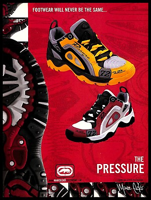 #ad 2000 Marc Ecko The Pressure Running Shoes Retro PRINT AD 90s Fashion $8.99