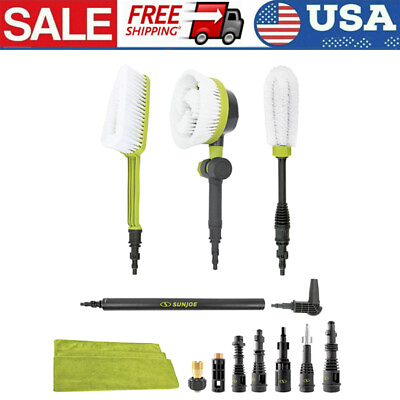 Auto Cleaning System for Most Pressure Washers Rotating Brush Feather Bristle $49.93