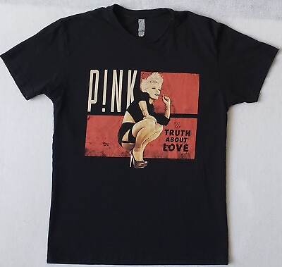 #ad PINK The Truth About Love Tour 2013 Size Small Black T Shirt $14.99