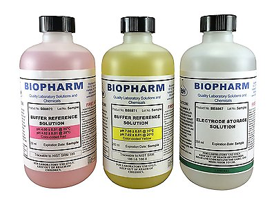 Biopharm pH Calibration Solution Kit 3 250 mL 8oz Bottles pH 4.0 pH 7.0 and #ad $24.00