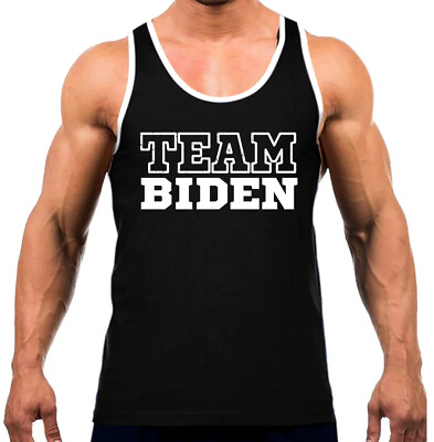 #ad Mens Team Biden TV60 Black Tank Top WT Elections 2020 President America Democrat $13.99