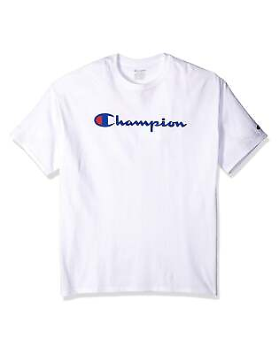 #ad Champion T Shirt Script Logo Boys Jersey Tee Cotton Jersey Athletic Fit Classic $12.00