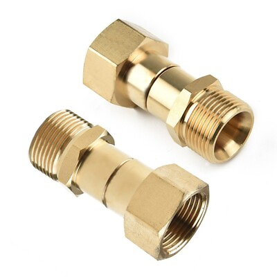 #ad M22 14mm Thread Pressure Washer Swivel Joint Kink Free Connector Hose Fitting AU $11.84
