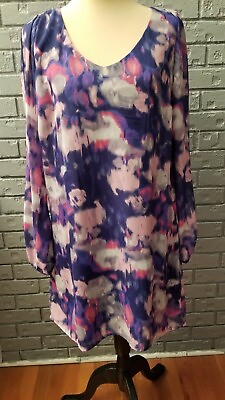 #ad Accidently In Love Long Split Sleeves Boho Dress Jrs. Size XL Multiple Colors $18.99