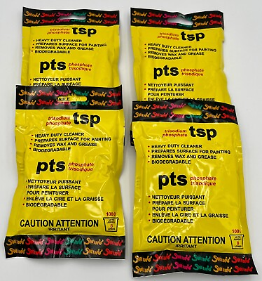 #ad TSP powder in Convenient use package 4 packs each makes 2 gal of HD cleaner $13.99