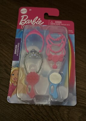 #ad Barbie Doll Dreamtopia Princess Accessories Crowns Necklace Brush amp; Mirror New $6.99