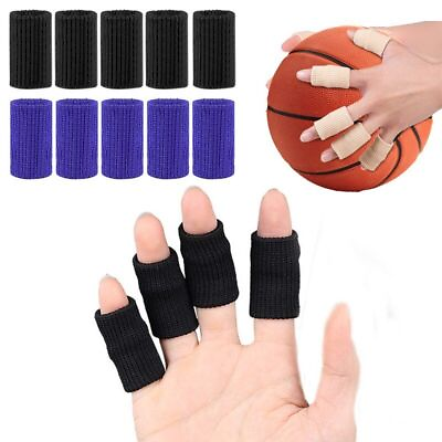 #ad Elastic Sports Finger Sleeves Arthritis Support Finger Guard Protection 10 11Pcs $16.99