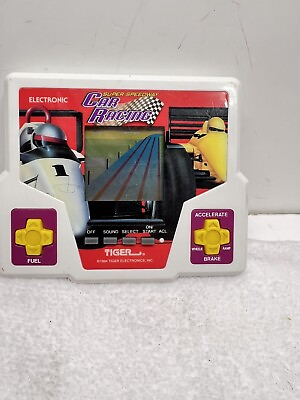 #ad Tiger Electronics Super Speedway Car Racing Handheld Game Tested Works $9.99
