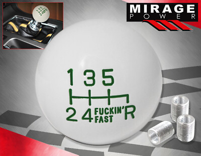 #ad For Honda MT Engine Stick Shift Solid Round Ball Shift Knob Set F#x27;Ing Fast Green $15.99