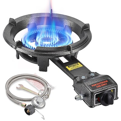 80000 BTU. Camping Propane Burner For Outdoor Cooking Propane Gas Stove $56.95