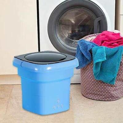 #ad Foldable Mini Washing Machine Compact Small Washer with Folding Handle 2.8L 36W $55.03