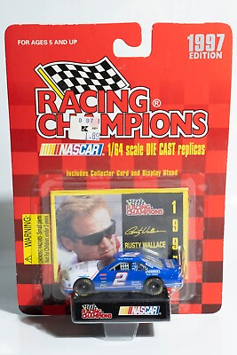 #ad VTG Rusty Wallace Racing Champions 1997 NASCAR 1:64 Diecast Car #2 Penske Racing $4.99