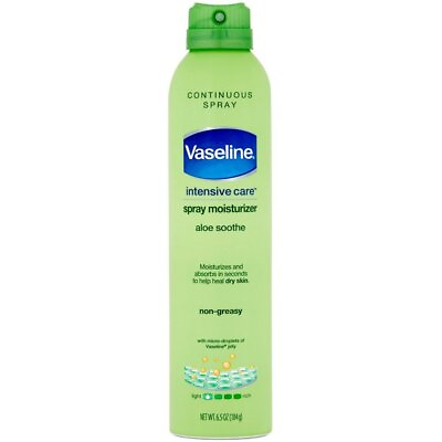 #ad Vaseline Spray and Go Moisturizer Aloe Soothe Spray Fast Absorbing 6.5 Oz $13.58