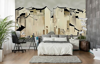 #ad 3D Simple House 170RAIG Wallpaper Mural Self adhesive Removable Sticker Amy AU $374.99
