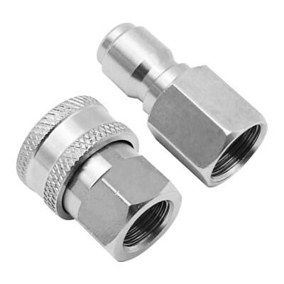 #ad Pressure Washer Quick Connect Fittings 3 8 Inch 3 8NPT Female Thread 3 8NPT ... $17.73