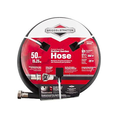 #ad Briggs and Stratton 8BS50 Heavy Duty Rubber Garden Hose 50ft $64.92