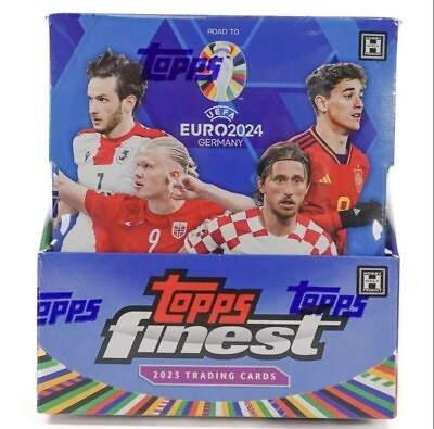 #ad #ad 2023 2024 Topps Finest Road To UEFA Euro 2024 Soccer HOBBY Box SEALED 2 Autos $185.95