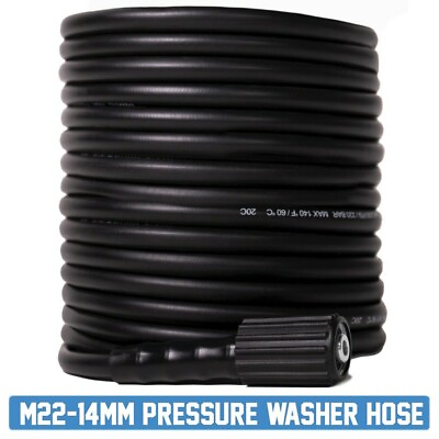 #ad #ad 3200PSI Pressure Washer Replacement Hose 1 4quot; M22 14mm Brass 29 33 50 65.7 ft $24.99