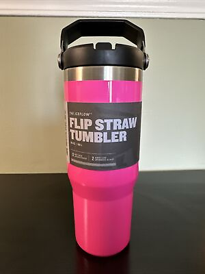 #ad New Stanley Electric Pink 30oz Flip Straw Tumbler Ice Flow New Release $85.00