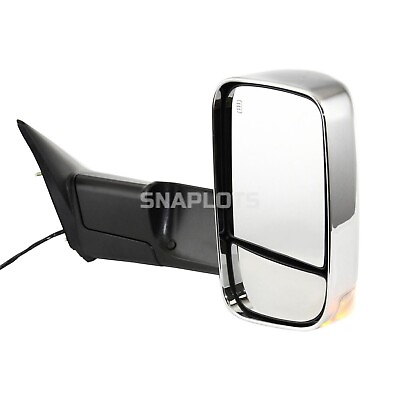 #ad New Right Dodge Ram 1500 For Power Towing Mirror Manual Folding Chrome 2009 2010 $214.89