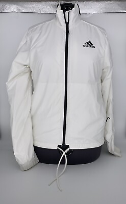 #ad Adidas Light Insulated Logo Core White Jacket Size Small For Men DQ1608 $49.99